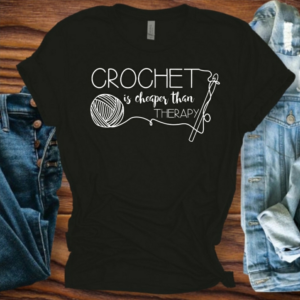 Crochet Is My Therapy, Crochet T Shirt, Crocheter